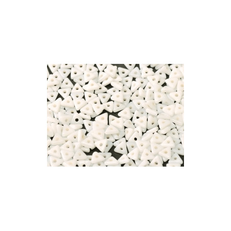 Perles Tri-Beads 4mm Chalkwhite (X 5gr)