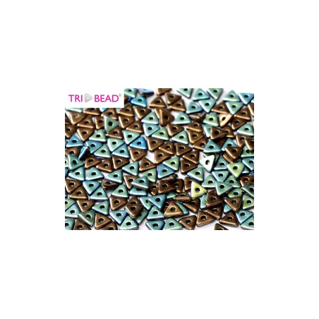Perles Tri-Beads 4mm Jet Bronze Ab (X 5gr) 