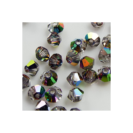 Toupies 3mm Crystal Vitrail Medium - réf.5301 (x20)