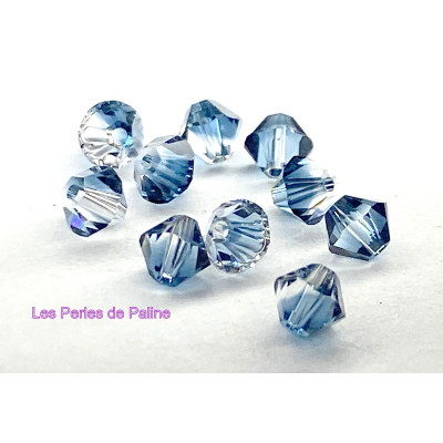 Toupies 4mm Crystal Montana Blend - réf. 5328 Xilion (x20) Toupies 4mm Crystal Montana Blend - réf. 5328 Xilion (x20)