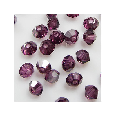 Toupies 3mm Amethyst Satin - réf.5301 (x20)