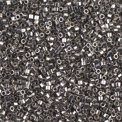 DBC0021 Delicas 11/0 Metallic Steel Hex Cut (x5gr) DBC0021 Delicas 11/0 Metallic Steel Hex Cut (x5gr)