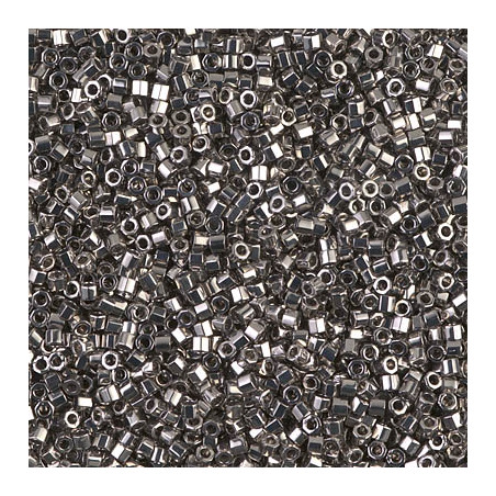 DBC0021 Delicas 11/0 Metallic Steel Hex Cut (x5gr)