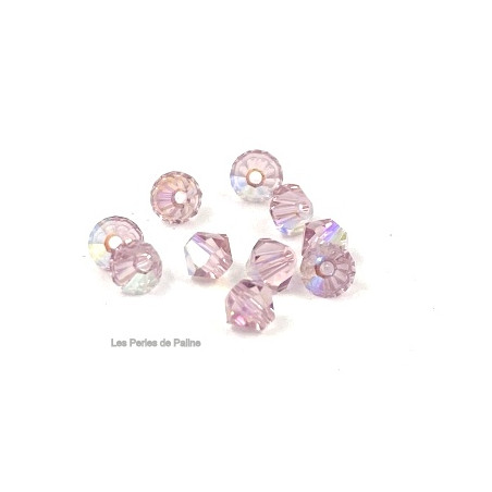 Toupies 4mm Light Amethyst AB - réf. 5301 (x20)