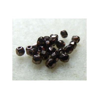 Facettes en verre de Bohême 2mm Gold Bronze (X100) 