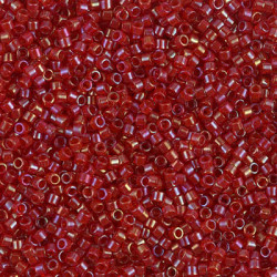 DB0295 Delicas 11/0 Ligned Red AB (x5gr)