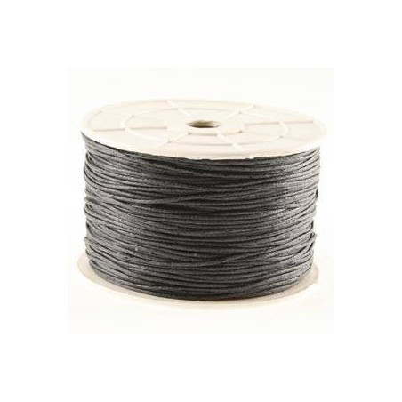 Coton ciré 1mm Gris Foncé (x1m)