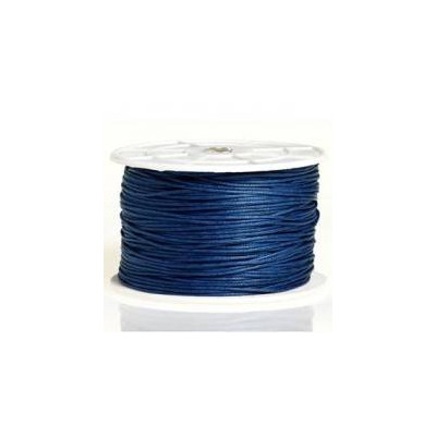 Coton ciré 1mm Bleu Marine (x1m)