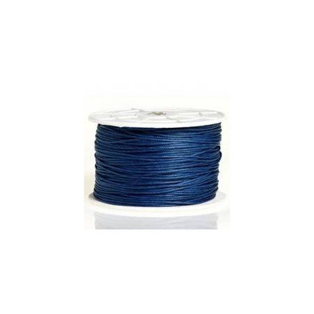 Coton ciré 1mm Bleu Marine (x1m)