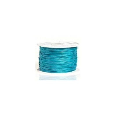 Coton ciré 1mm Turquoise (x1m) 