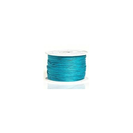 Coton ciré 1mm Turquoise (x1m) 