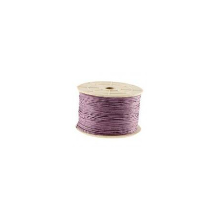Coton ciré 1mm Lt Amethyst (x1m)