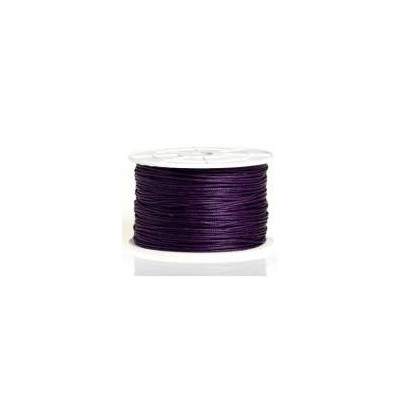 Coton ciré 1mm Amethyst (x1m) 