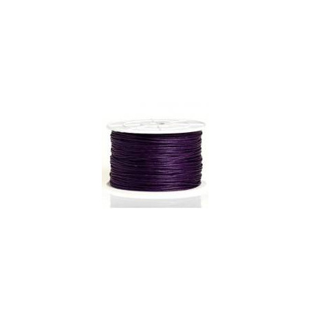 Coton ciré 1mm Amethyst (x1m) 