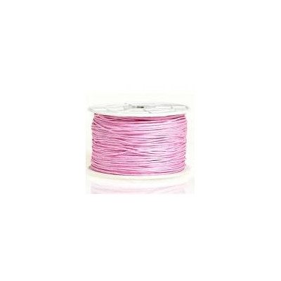 Coton ciré 1mm Rose Clair (x1m)