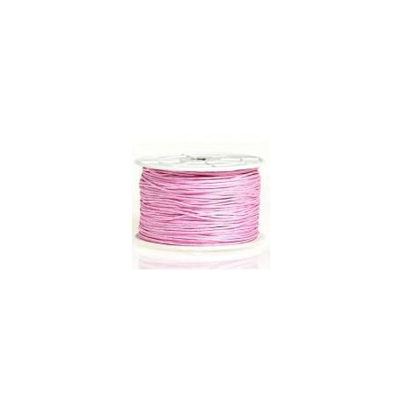 Coton ciré 1mm Rose Clair (x1m)
