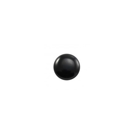Cabochon rond Galastyl 30X7mm Noir (X1) 