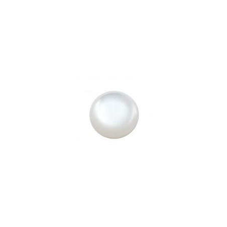 Cabochon rond Polaris 24mm Blanc Brillant (X1) 