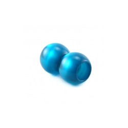 Fermoir magnetique rond résine Polaris Brillant 12xtr6.6mm Turquoise (X1) 