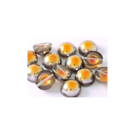 Dome Bead 14 x 8 mm Crystal Santander (x50)