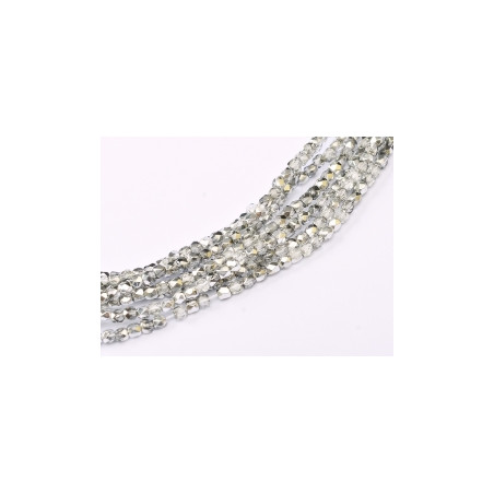 Facettes en verre de Bohême 2mm Crystal Labrador (X100)