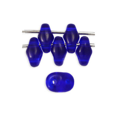 Perles Super Duo 2,5X5mm Cobalt (x 10gr env.) 