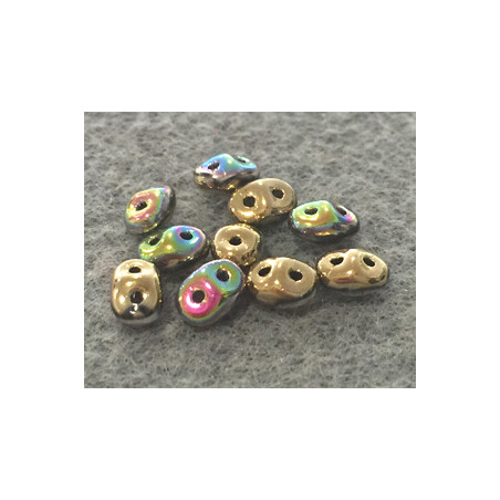 Perles Super Duo 2,5X5mm California Blooming Meadow (x 10gr env.)  