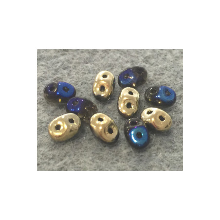 Perles Super Duo 2,5X5mm California Blue (x 10gr env.)  