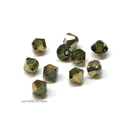 Toupies 4mm Olivine Dorado - réf. 5301 (x20)