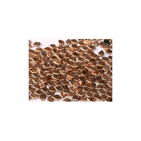 Perles Dragon® Scale Bead 1,5 x 5 mm Jet Capri Gold Full (x5gr)