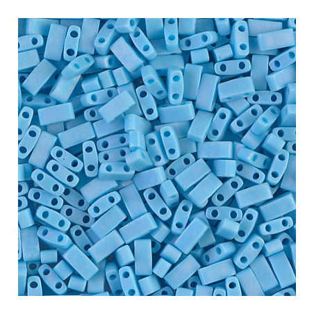 TLH0413Fr Tila 1/2 Cut Mat Op Turquoise Blue Ab (X5gr)