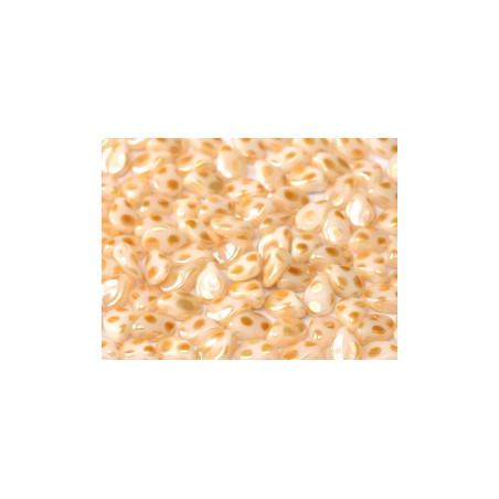 Perles en verre de Bohème "Pip" 5X7mm Alabaster 2912X (X50 environ) 