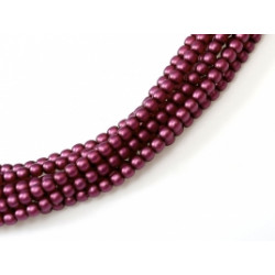 Perles Matted 2 mm Dark Rose Satin (X150 perles)