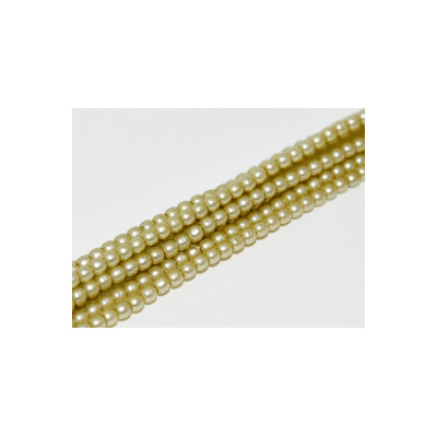 Perles Matted 2 mm Green Straw Satin (X150 perles) 