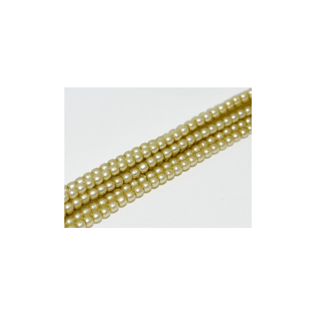 Perles Matted 2 mm Green Straw Satin (X150 perles) 