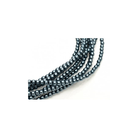 Perle en verre de Bohème 2mm Dark Cyan (X150) 