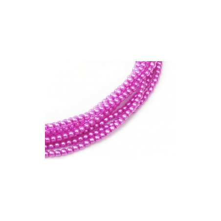 Perle en verre de Bohème 2mm Hot Pink (X150) 