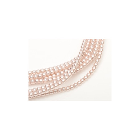 Perle en verre de Bohème 2mm Soft Pink (X150) 