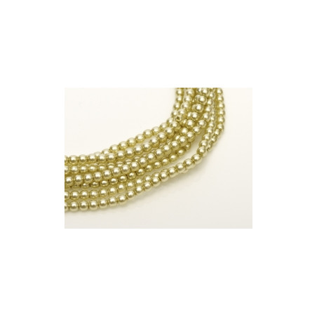 Perle en verre de Bohème 2mm Khaki (X150) 