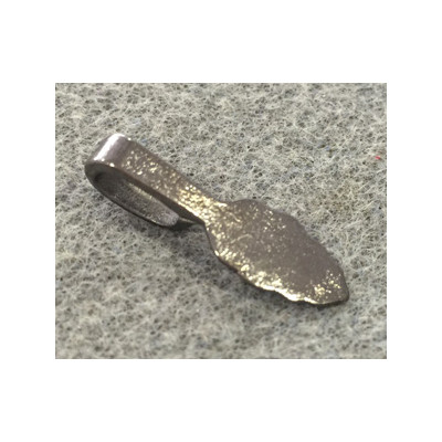 Bélière à Coller Hématite 26X7mm (X1) Bélière à Coller Hématite 26X7mm (X1)