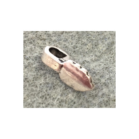 Bélière à Coller Vieil Argent 15X6mm (X1)
