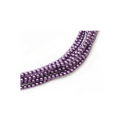 Perle en verre de Bohème 2mm Dark Violet (X150)  
