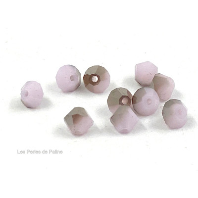 Toupies 4mm Rose Alabaster Satin - réf. 5301 (x20) 