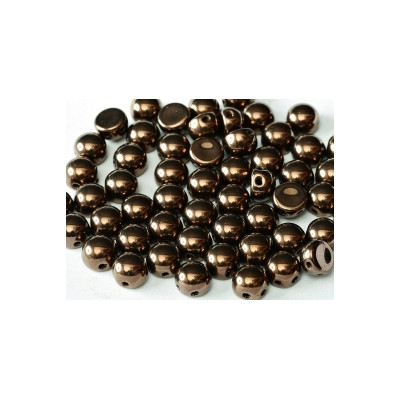 Perle Cabochon 2 trous Jet Bronze (x12) Perle Cabochon 2 trous Jet Bronze (x12)