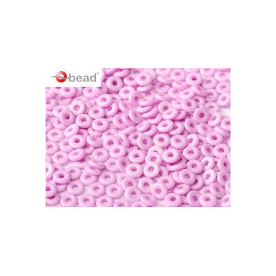 Perle en verre de Bohème O Bead® Opaque Pink Silk 4x2mm (X 5gr) 