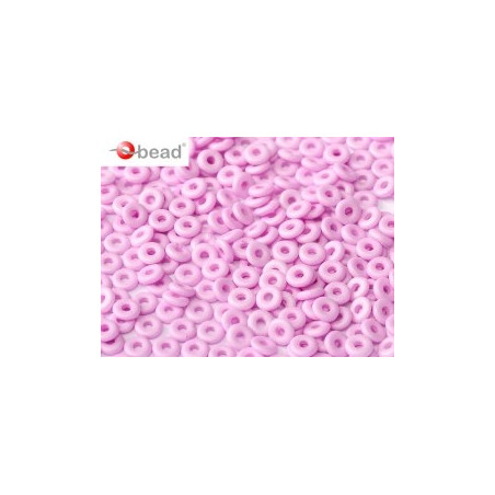 Perle en verre de Bohème O Bead® Opaque Pink Silk 4x2mm (X 5gr) 