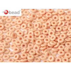 Perle en verre de Bohème O Bead® Opaque Peach Silk 4x2mm (X 5gr) 