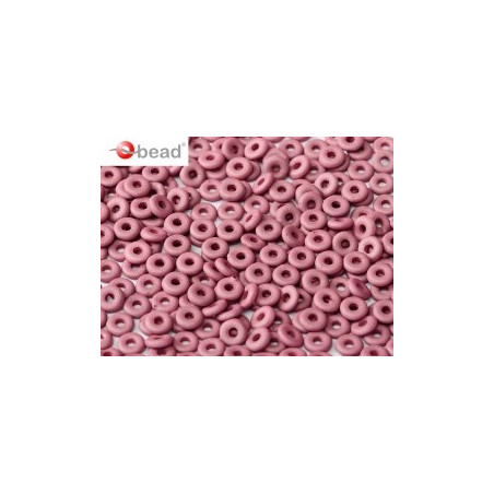 Perle en verre de Bohème O Bead® Opaque Purple Silk 4x2mm (X 5gr) 