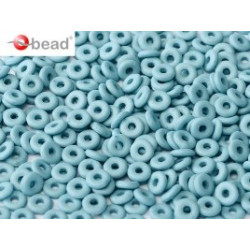 Perle en verre de Bohème O Bead® Opaque Bleu Silk 4x2mm (X 5gr) 