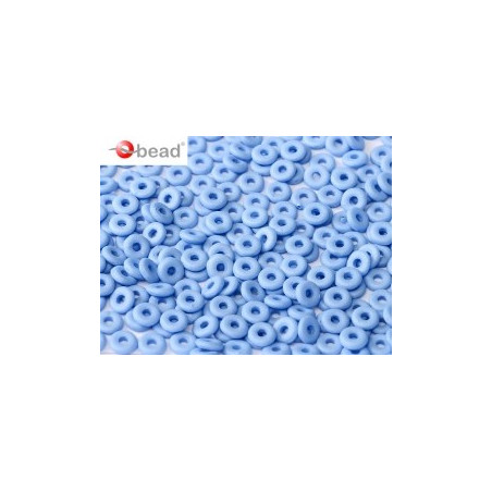 Perle en verre de Bohème O Bead® Opaque Bleu Lavande Silk 4x2mm (X 5gr)